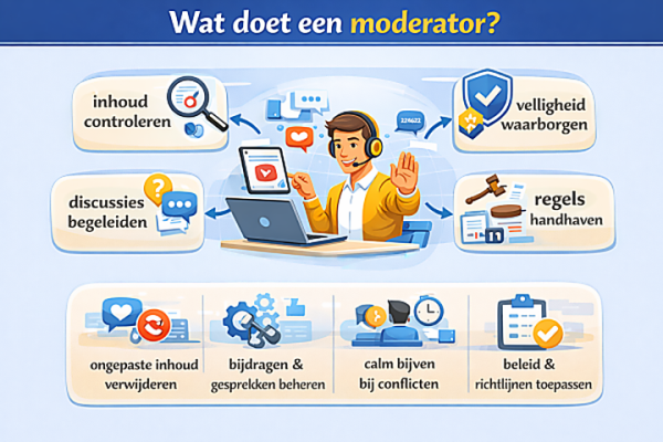 Alles over het beroep moderator Wat doet een moderator